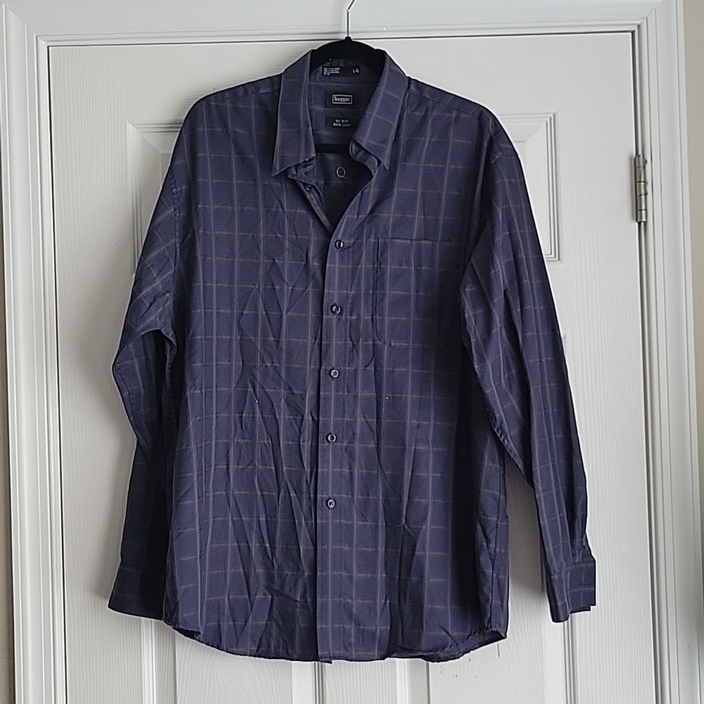 Haggar Men's Button Up Long Sleeve Shirt